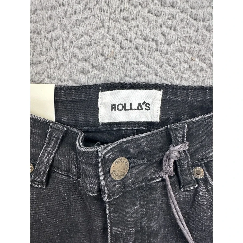 Rolla's Westcoast Ankle Jeans Women's Size 25 Black Denim Mid Rise Skinny NEW